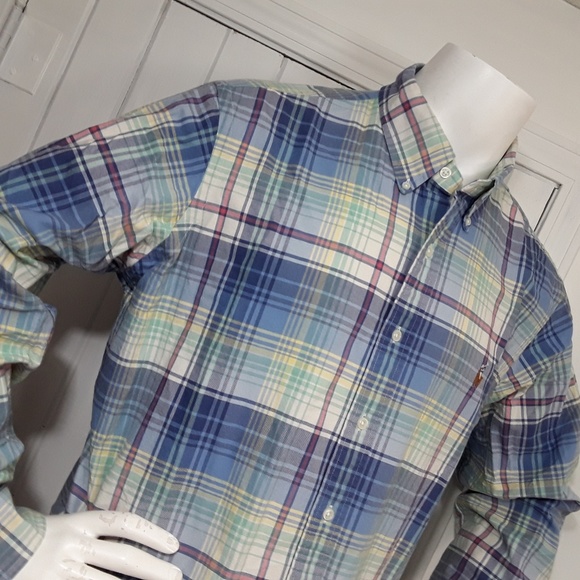 Ralph Lauren Polo Mens Shirt Plaid Long Sleeve - Picture 2 of 7